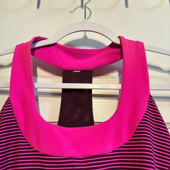 Lululemon Striped Women's Yoga Racerback Scoop Neck Tank Top** - Picture 2 of 11